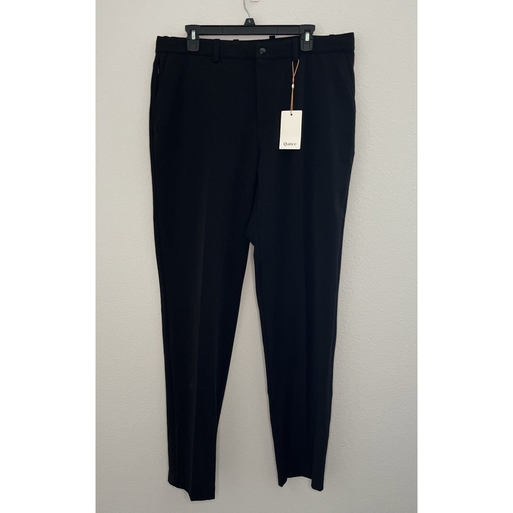 Quince Ultra-Stretch 24/7 Smart Chino Pant Men 36X34 Black Career Athleisure New